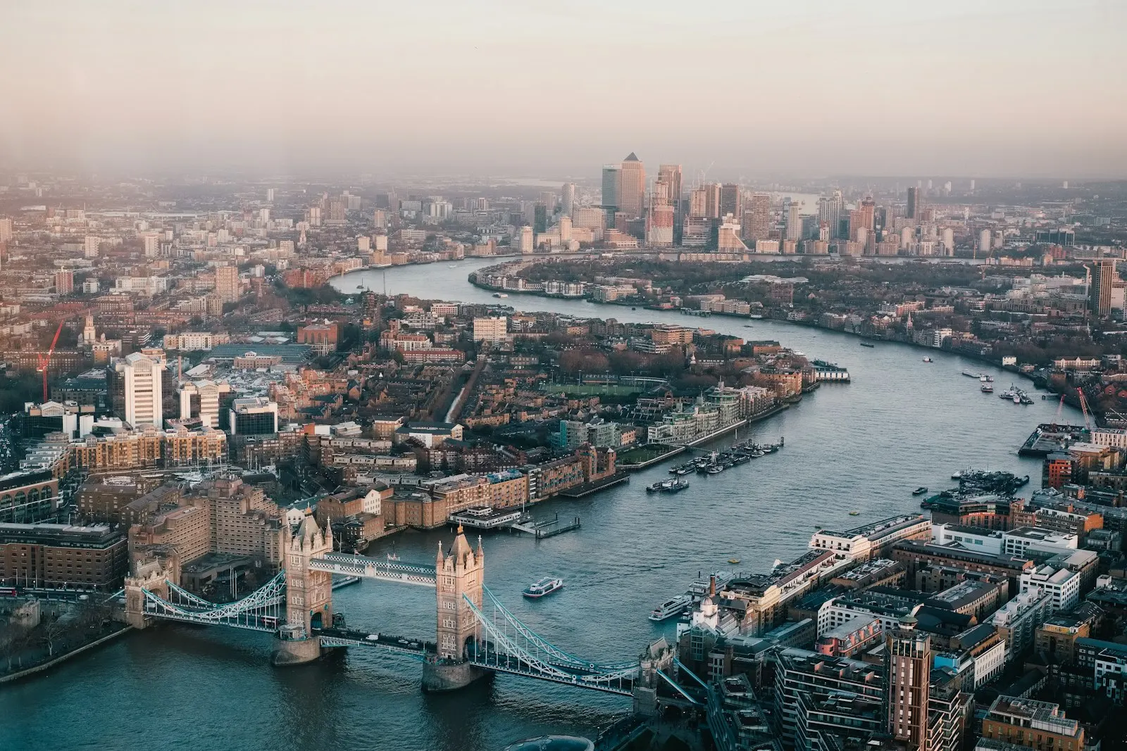 Aerial photography of London skyline during daytime Winding through London: United Kingdom holiday packages by OYG Holidays